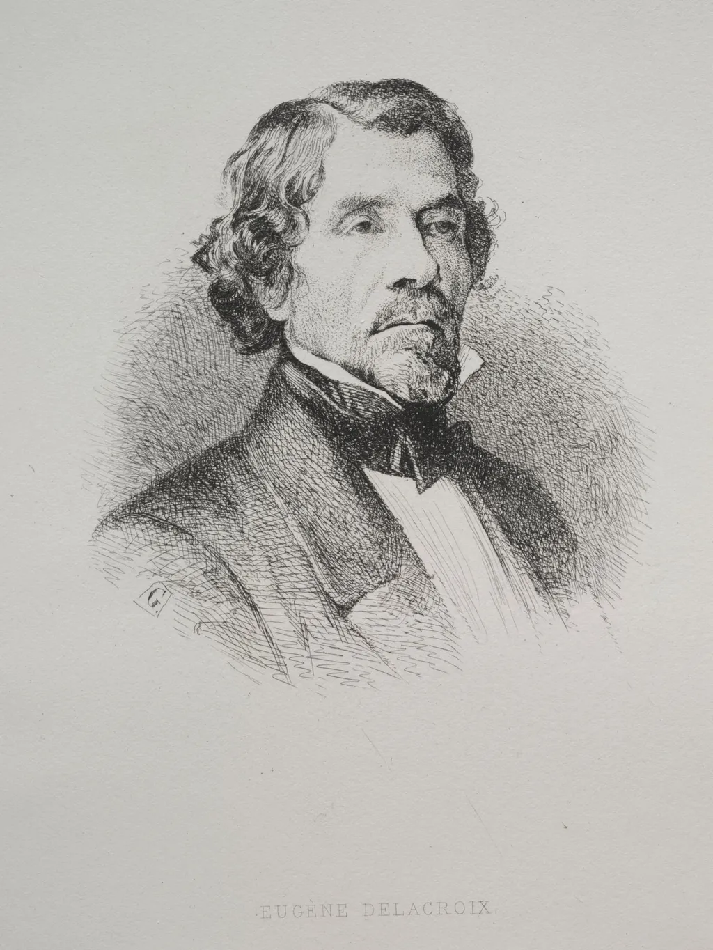 Eugène Delacroix, by Jean Francois Gigoux, 1804
