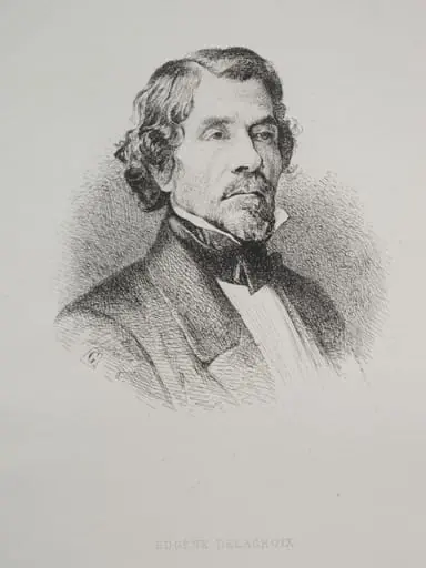 Eugène Delacroix, by Jean Francois Gigoux