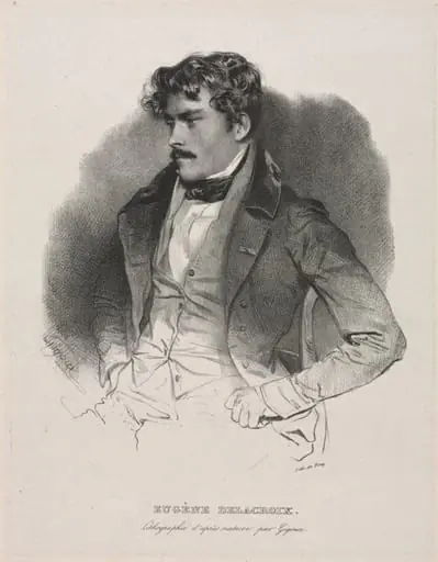 Eugène Delacroix, by Jean Francois Gigoux