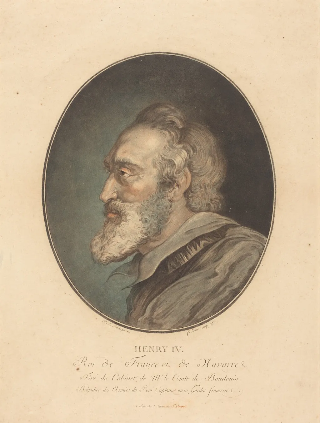 Henry IV, by Jean-François Janinet, ink, 1777