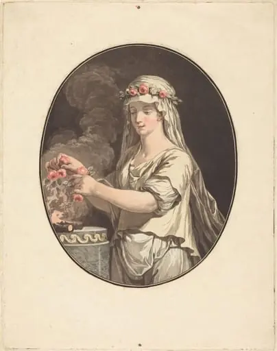 La jeune vestale, by Jean-François Janinet