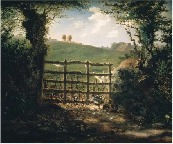 Country Scene with Stile, by Jean François Millet