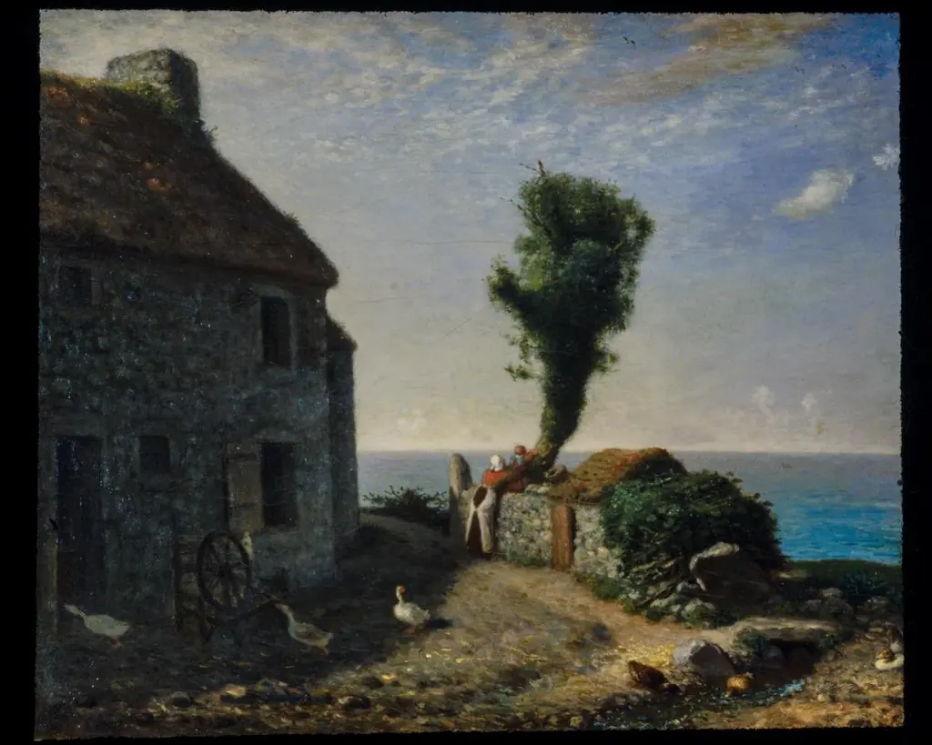 End of the Hamlet of Gruchy, by Jean François Millet
