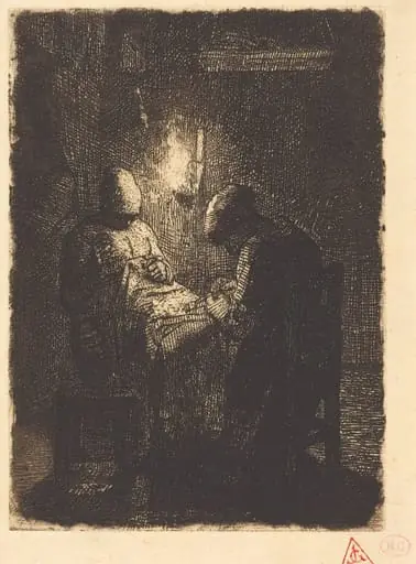 Evening (La viellee), by Jean François Millet