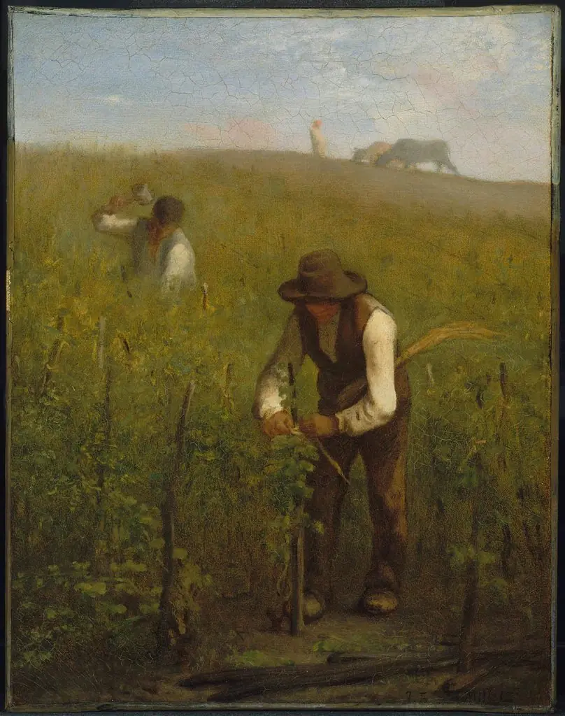 In the Vineyard, by Jean François Millet