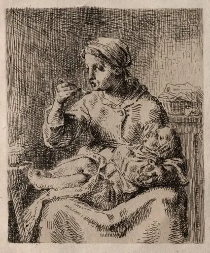 La Bouillée, by Jean François Millet