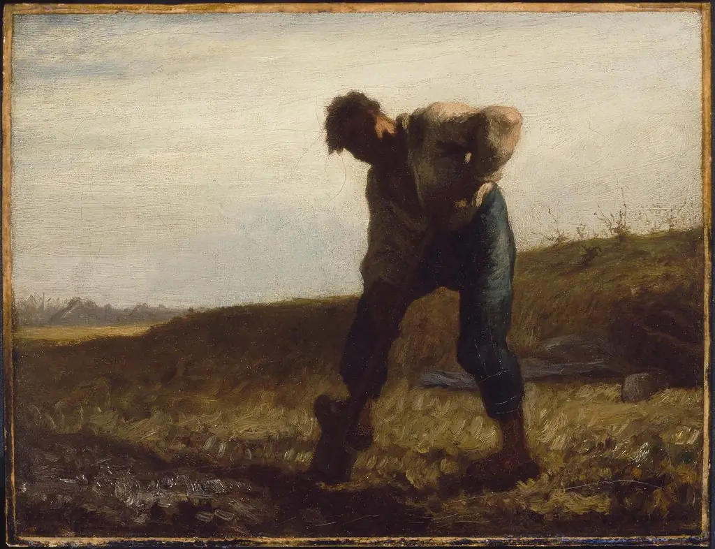 Man Turning over the Soil, by Jean François Millet