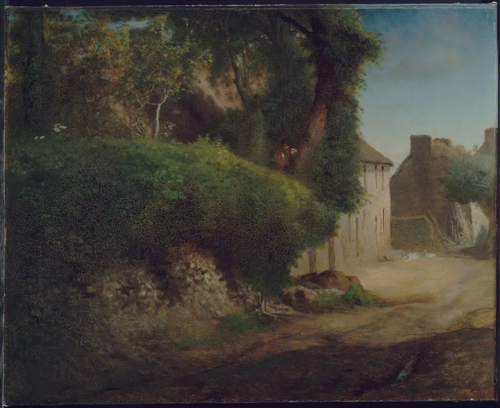 Millet's Family Home at Gruchy, by Jean François Millet