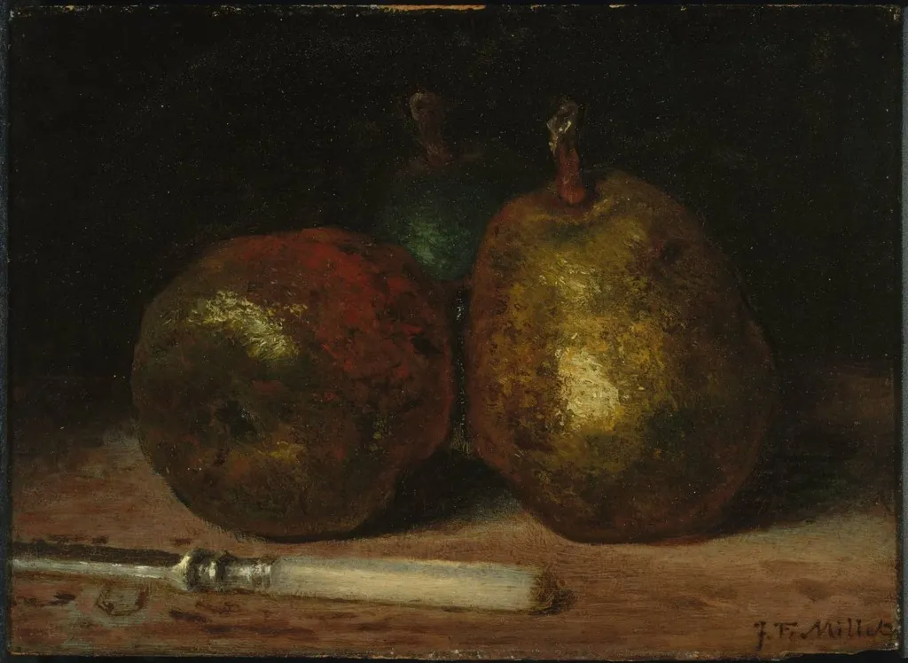Pears, by Jean François Millet, unspecified, 1864