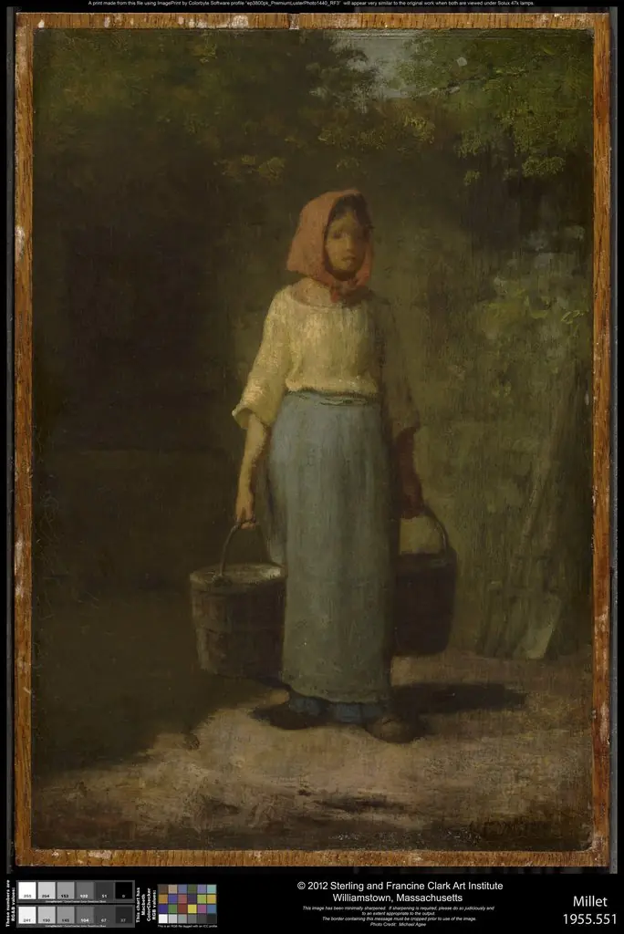 Peasant Girl Returning from the Well, by Jean François Millet