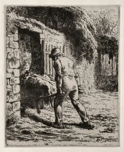 Peasant Returning from the Manure Heap, by Jean François Millet