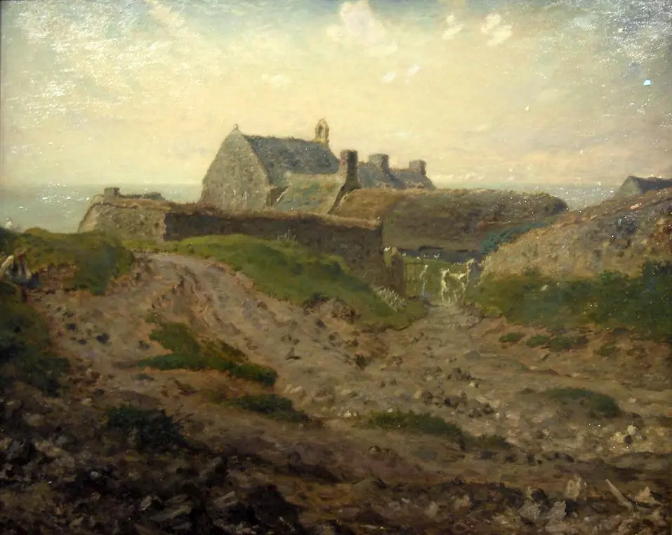 Priory at Vauville, Normandy, by Jean François Millet