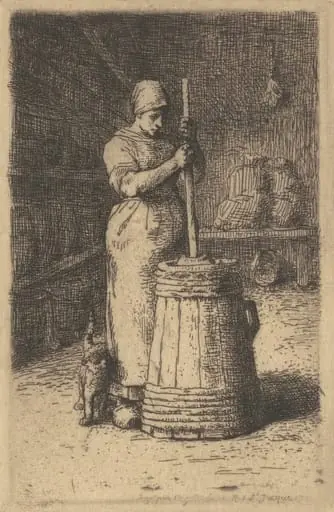 The Churner (La Baratteuse), by Jean François Millet