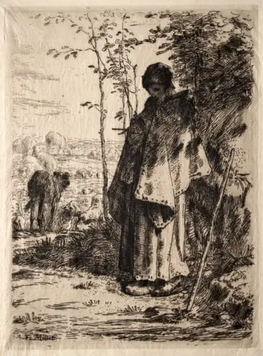 The Large Shepherdess, by Jean François Millet
