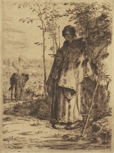 The Large Shepherdess (La Grande Bergere), by Jean François Millet
