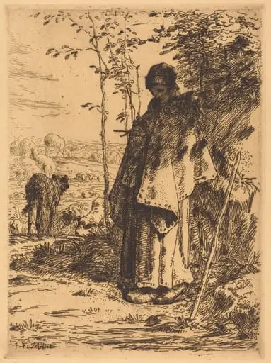 The Large Shepherdess (La grande bergere), by Jean François Millet