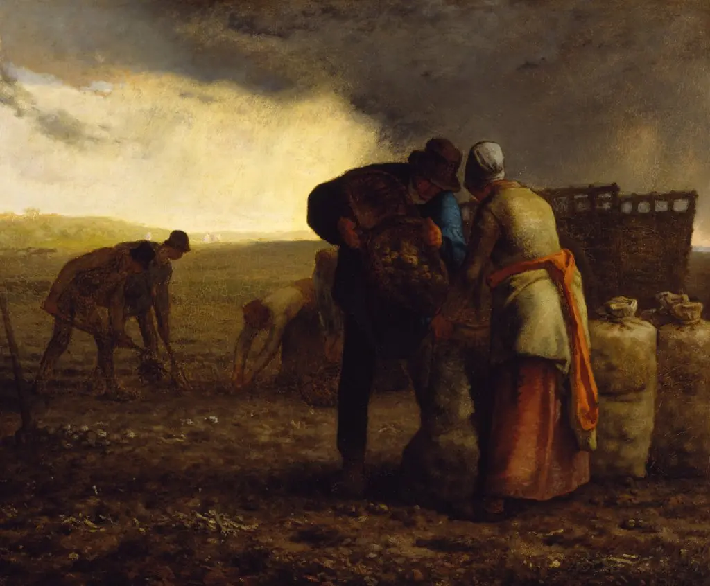 The Potato Harvest, by Jean François Millet