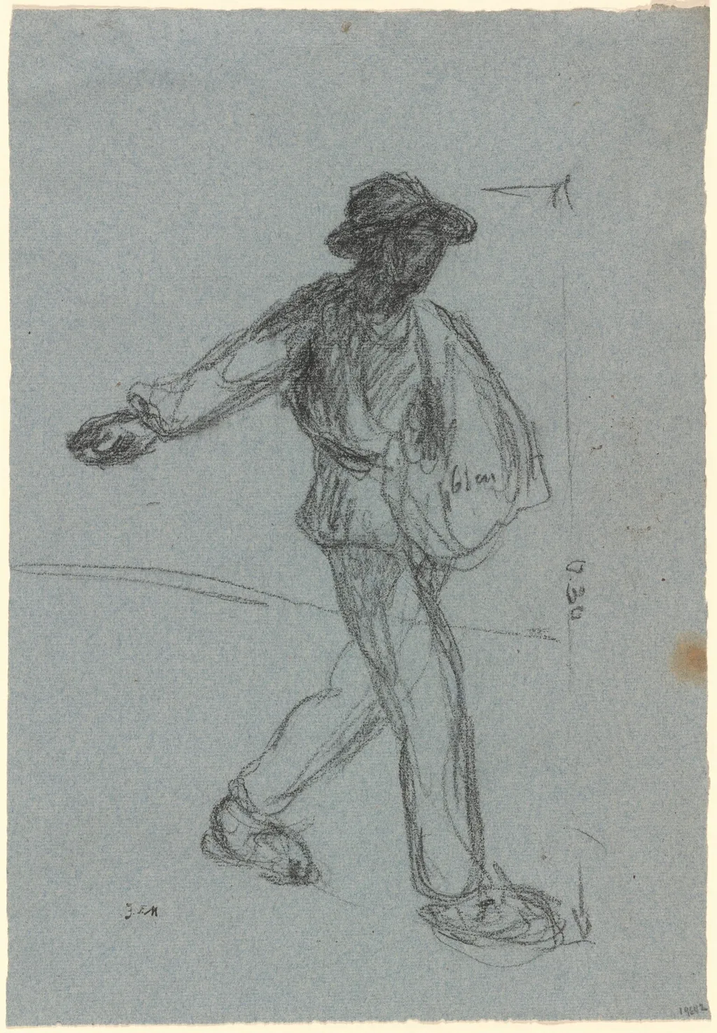 The Sower, by Jean François Millet, chalk, 1844