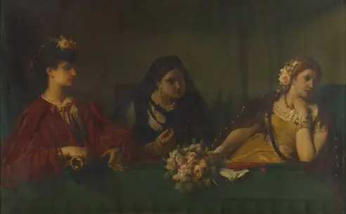 A box at the theater of Pest, by Jean-François Portaels
