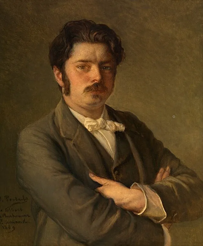 Portrait of Albert De Vleeshouwer, by Jean-François Portaels, oil, 1895