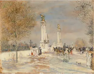 The Alexander III Bridge, Paris, by Jean-François Raffaëlli, 1910