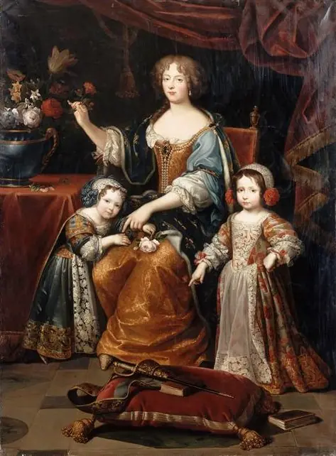 Elisabeth Charlotte of the Palatinate, Duchess of Orléans, and Her Children, by Jean Gilbert Murat
