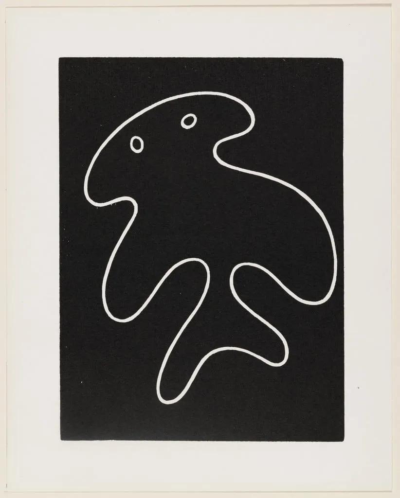 Untitled, by Jean (Hans) Arp, ink, 1950