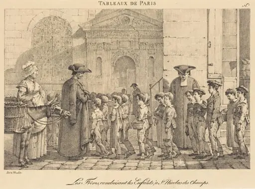 Les Frères Conduisent les Enfants, à St. Nicolas des Champs, by Jean Henri Marlet