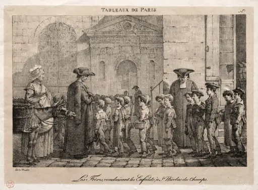The Brothers Conducting the Children to St. Nicholas of the Fields, by Jean Henri Marlet