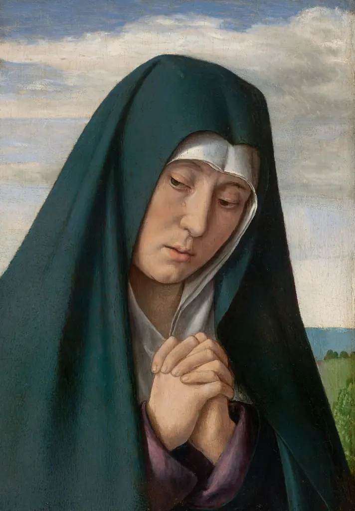 Fragment from Christ Carrying the Cross: Mourning Virgin, by Jean Hey