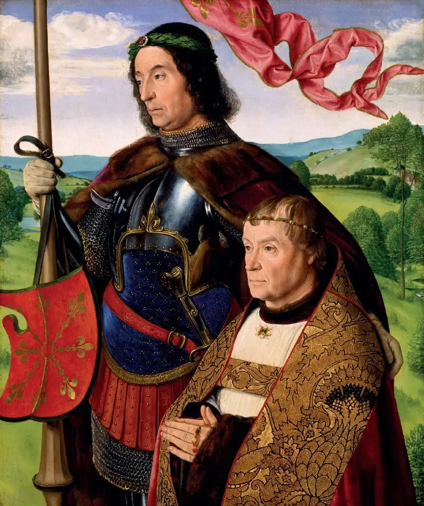 Saint Maurice with a Donor, by Jean Hey