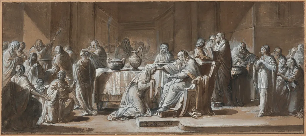 Confirmation, by Jean Hippolyte Bardin, gouache, 1786