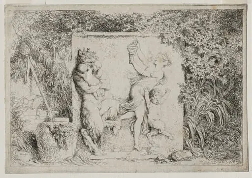 Bacchanales: The Satyr's Dance, by Jean Honoré Fragonard