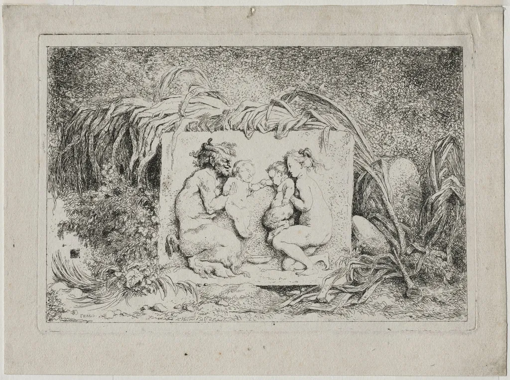 Bacchanales: The Satyr's Family, by Jean Honoré Fragonard, 1763