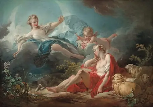 Diana and Endymion, by Jean Honoré Fragonard