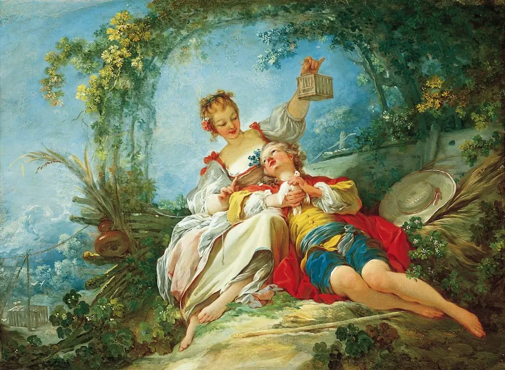 Happy Lovers, by Jean Honoré Fragonard