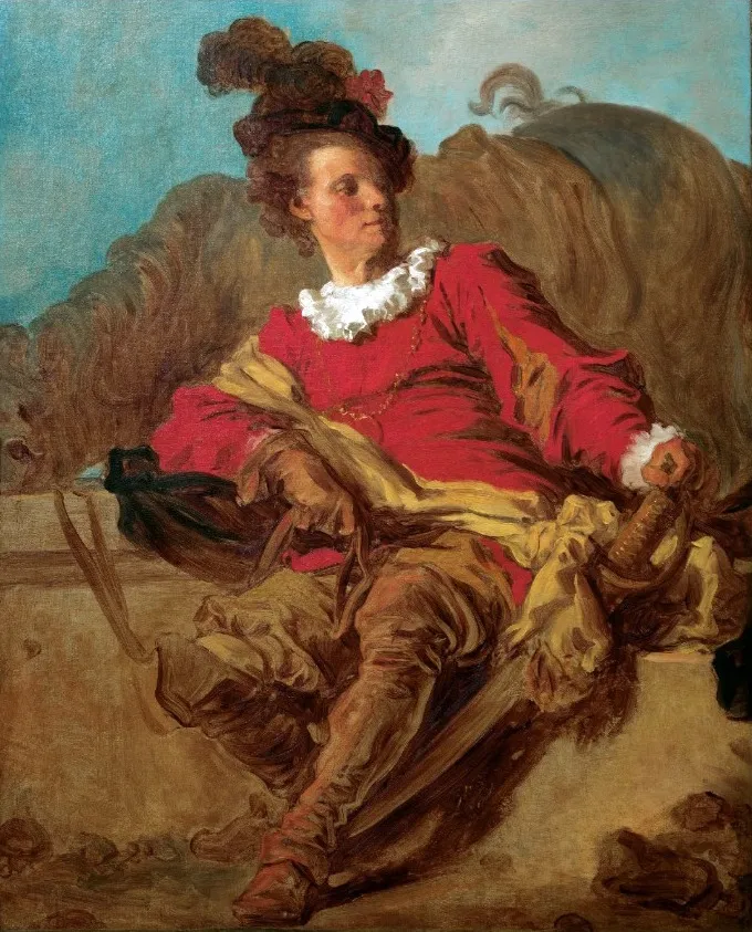 Jean-Claude Richard, abbé of Saint-Non, by Jean Honoré Fragonard, oil, 1769