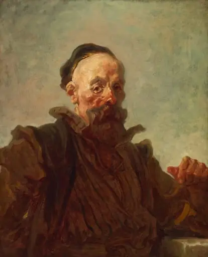 Portrait of a Man in Costume, by Jean Honoré Fragonard