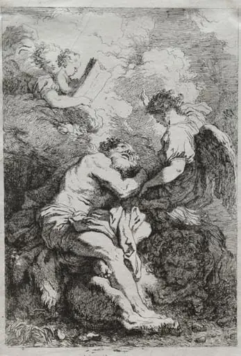 Saint Jerome, by Jean Honoré Fragonard