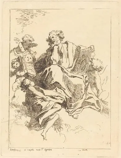 Saint Luke, by Jean Honoré Fragonard