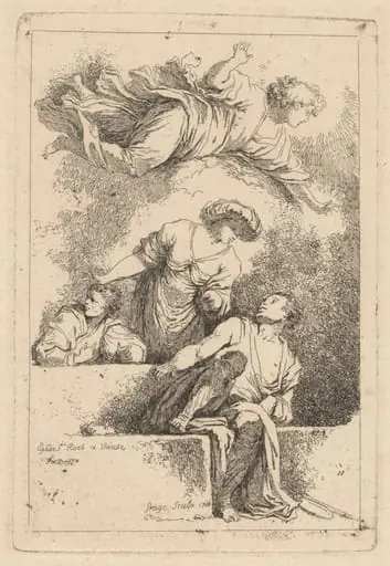 The Disciples at the Tomb, by Jean Honoré Fragonard