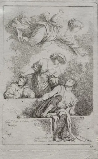 The Disciples at the Tomb, by Jean Honoré Fragonard
