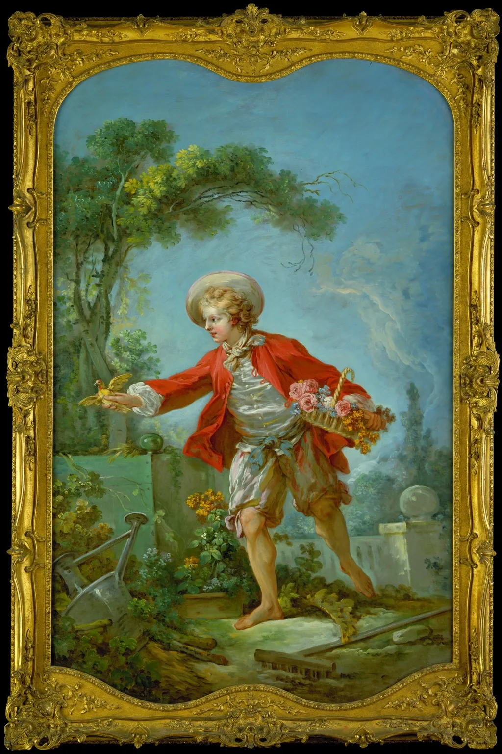 The Gardener, by Jean Honoré Fragonard, oil, 1754