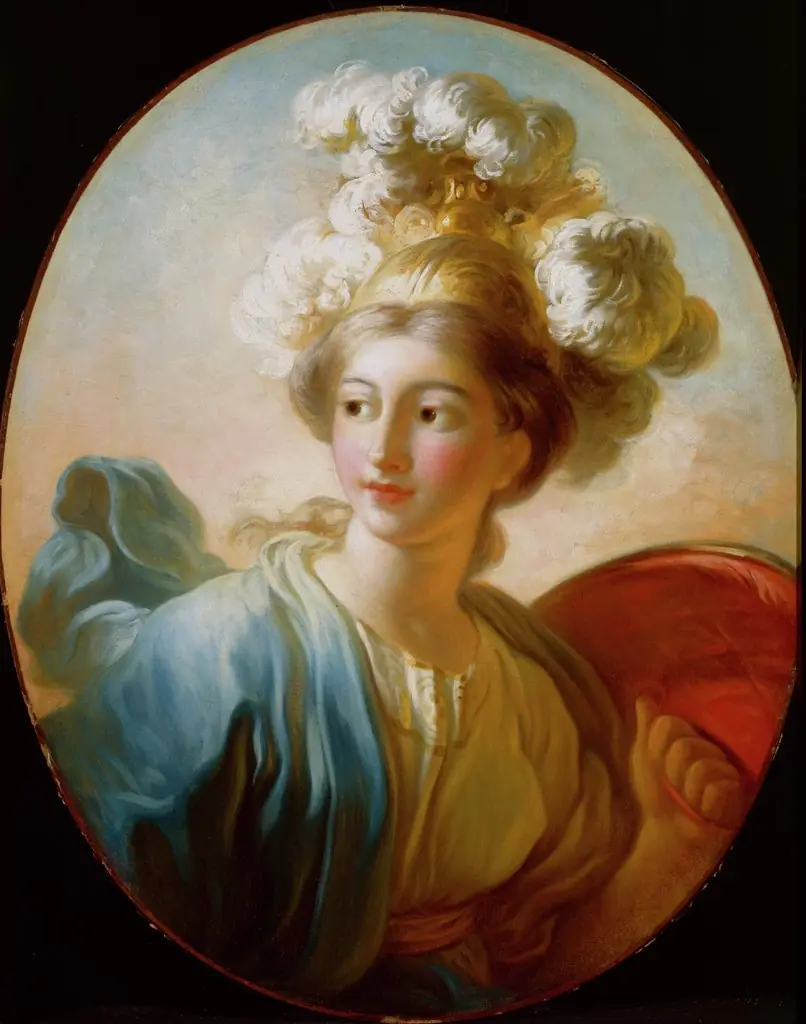 The Goddess Minerva, by Jean Honoré Fragonard