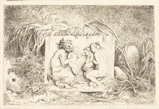 The Satyr's Family (La famille du satyre), by Jean Honoré Fragonard