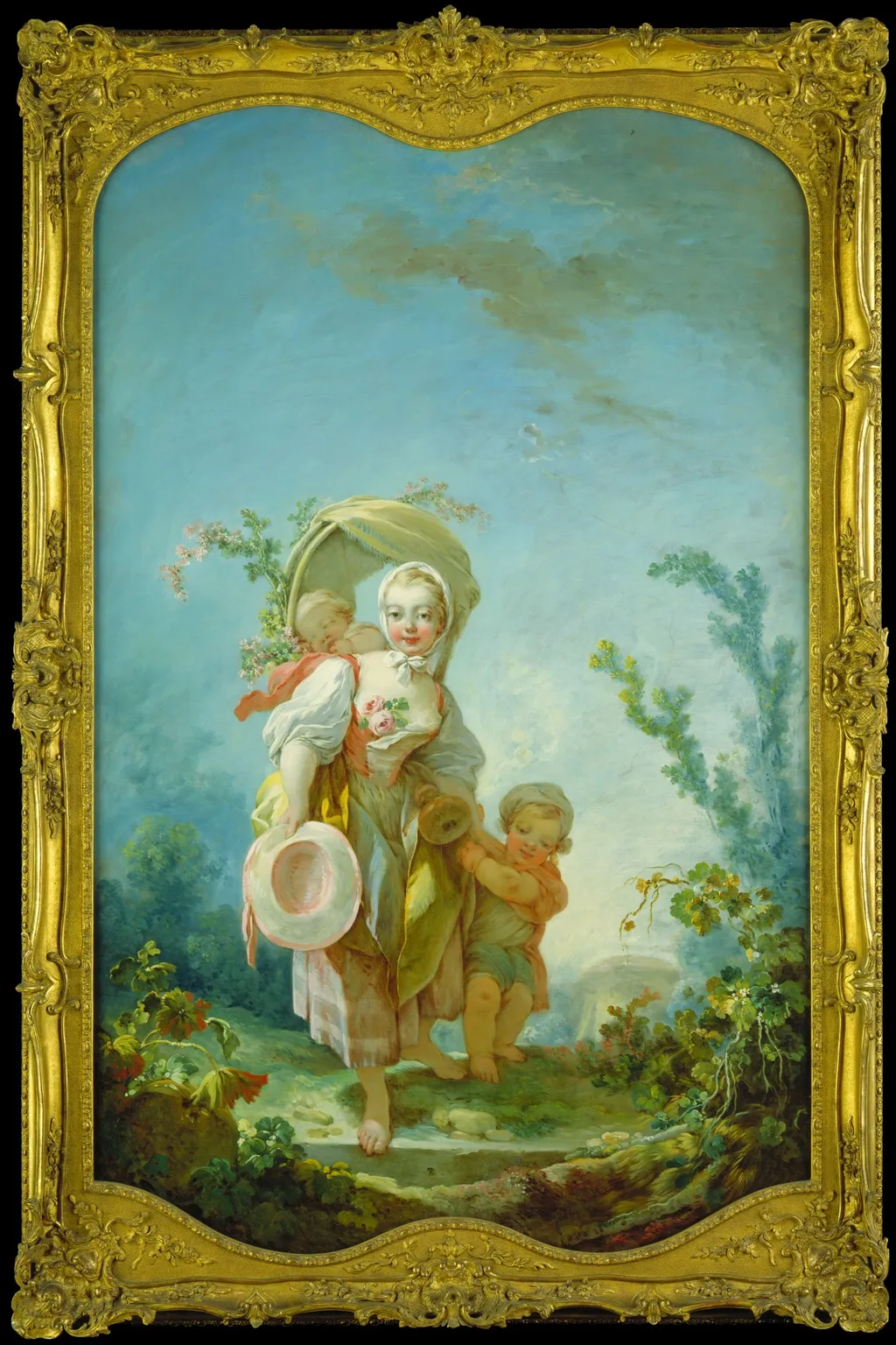 The Shepherdess, by Jean Honoré Fragonard, oil, 1754