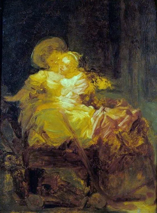 Two Sisters, by Jean Honoré Fragonard, oil, 1760
