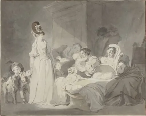 Visit to the Nurse, by Jean Honoré Fragonard