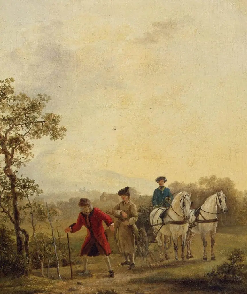 Voltaire Planting Trees, by Jean Huber