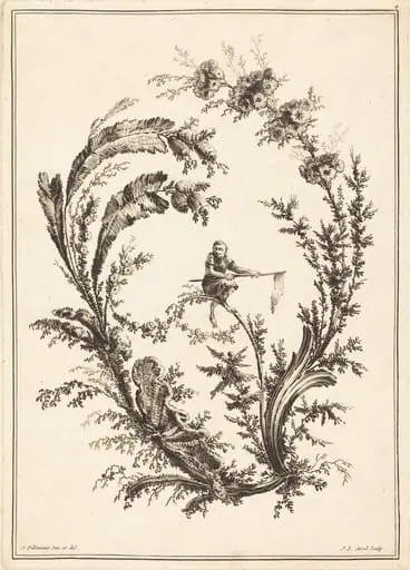 Ornament with a Monkey, by Jean-Jacques Avril I